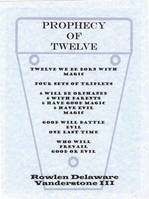cover image of Prophecy of Twelve